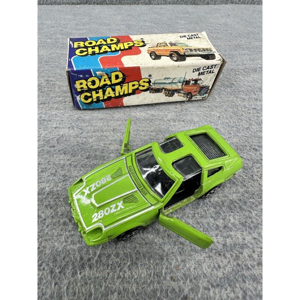 ROAD CHAMPS Die Cast #21 Green 1982 Datsun 280ZX Car T5